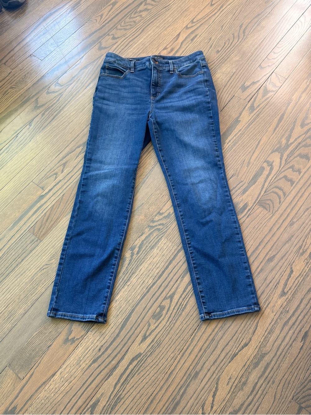 Talbots Women's Dark Blue Straight-Leg Jeans